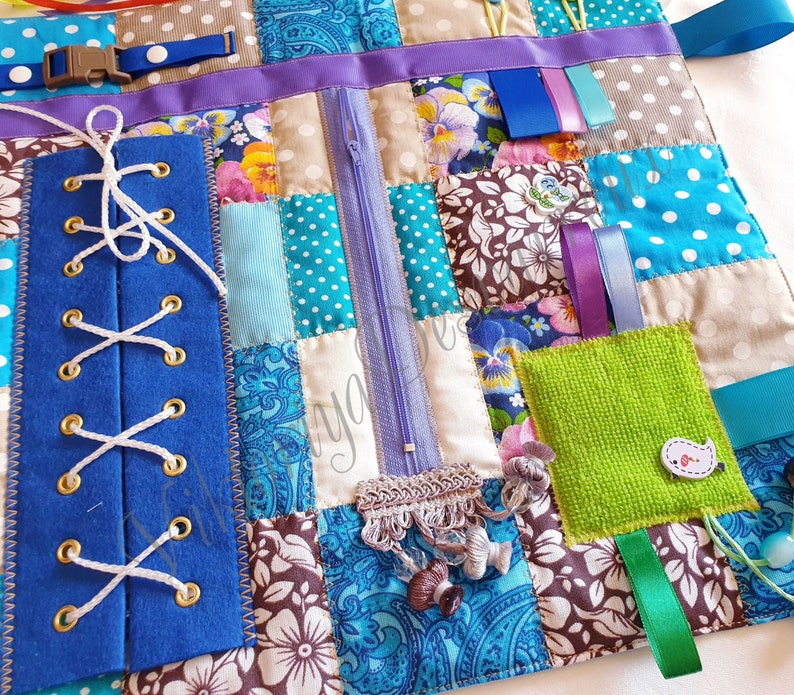 Fidget blanket Fidget quilt Busy blanket Alzheimer | Etsy