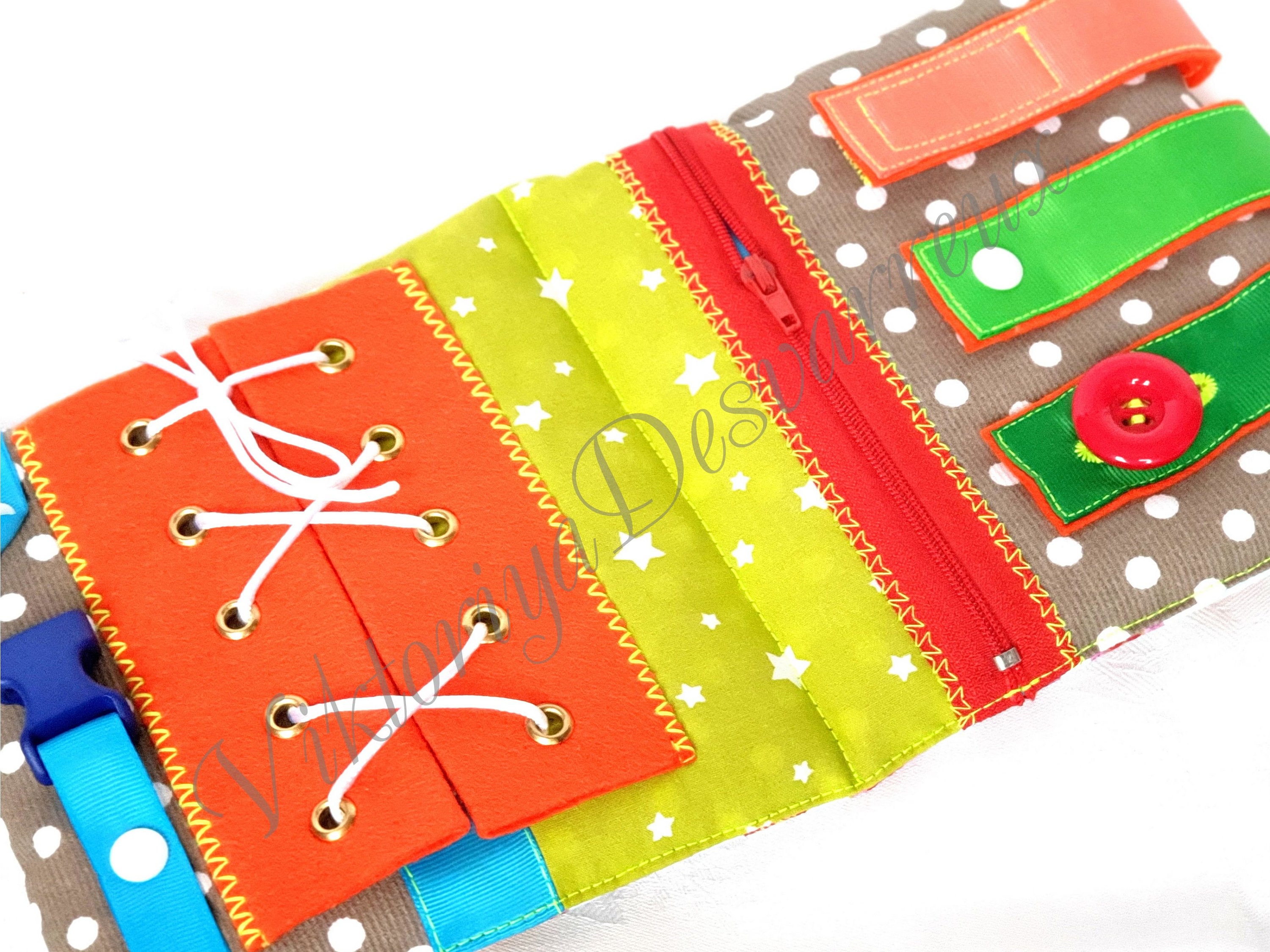 Quiet Book Page Zipper Buckle Page Soft Baby Book Travel Etsy