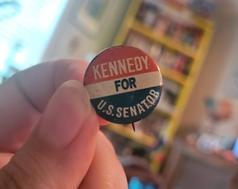 Vintage John F Kennedy for Senator Pin Back