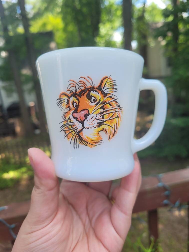 激レア箱入FIRE KING AnchorHocking 6点ミルクガラス Vintage Anchor Hocking Fire King Milk Glass Tiger Mug - Etsy
