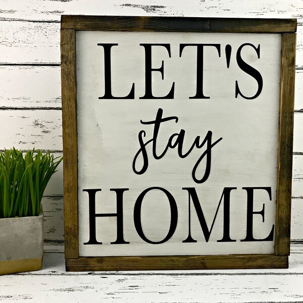 Lets Stay Home - Etsy