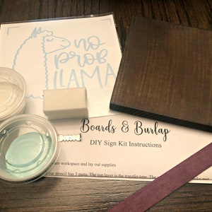DIY Craft Kit - DIY Sign Kit - Wood Sign Kit - Sign Making Kit - Take ...
