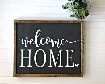 Welcome Home Sign | Home Sweet Home Sign | Housewarming Sign | New Home Gift