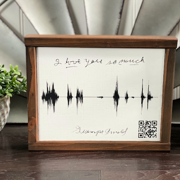 Voice Memorial with QR Code | Memorial Gift | Lost Loved One | Loss of Father Gift | Parent Loss