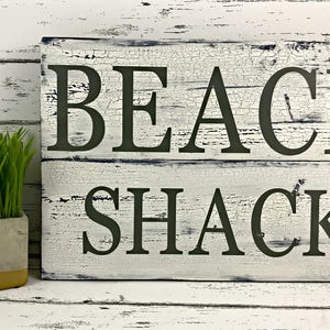 Beach House Welcome Sign | Beach Shack Sign | Gift for Beach Lover | Personalizable Family Beach Sign