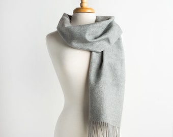 Maloca 100 % bébé alpaga laine classique foulard-gris