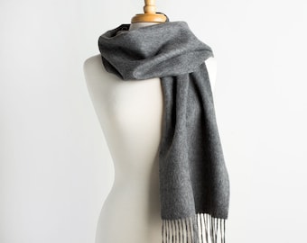 Maloca 100 % bébé alpaga laine classique foulard-charbon de bois