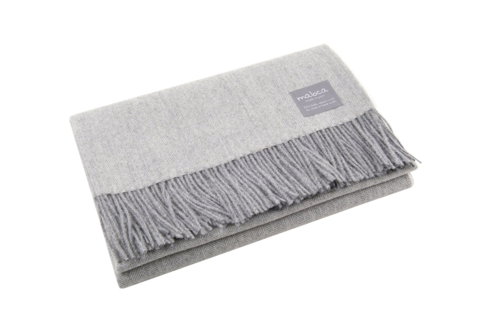 Baby Alpaca Throw Blanket, Light Grey, 100 Pure Baby Alpaca, Super Cozy & Soft Throw/blanket