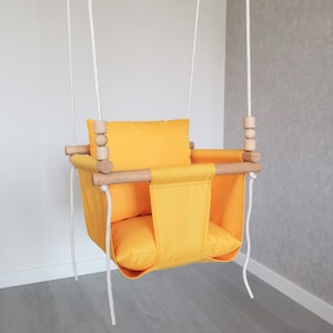 Baby Swing WEATHERPROOF Yellow. Outdoor Indoor. Swing. Toddler Swing. Infant Swing. Swing Chair. Hammock. Kids Swing. Garden Swing