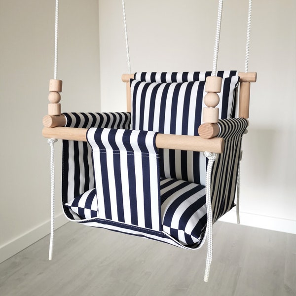 Balançoire d'intérieur pour bébé, balançoire pour tout-petits en coton, chaise confortable oscillante, balançoire Montessori, balançoire pour enfant en toile, balançoire pour chaise suspendue, schaukel pour bébé