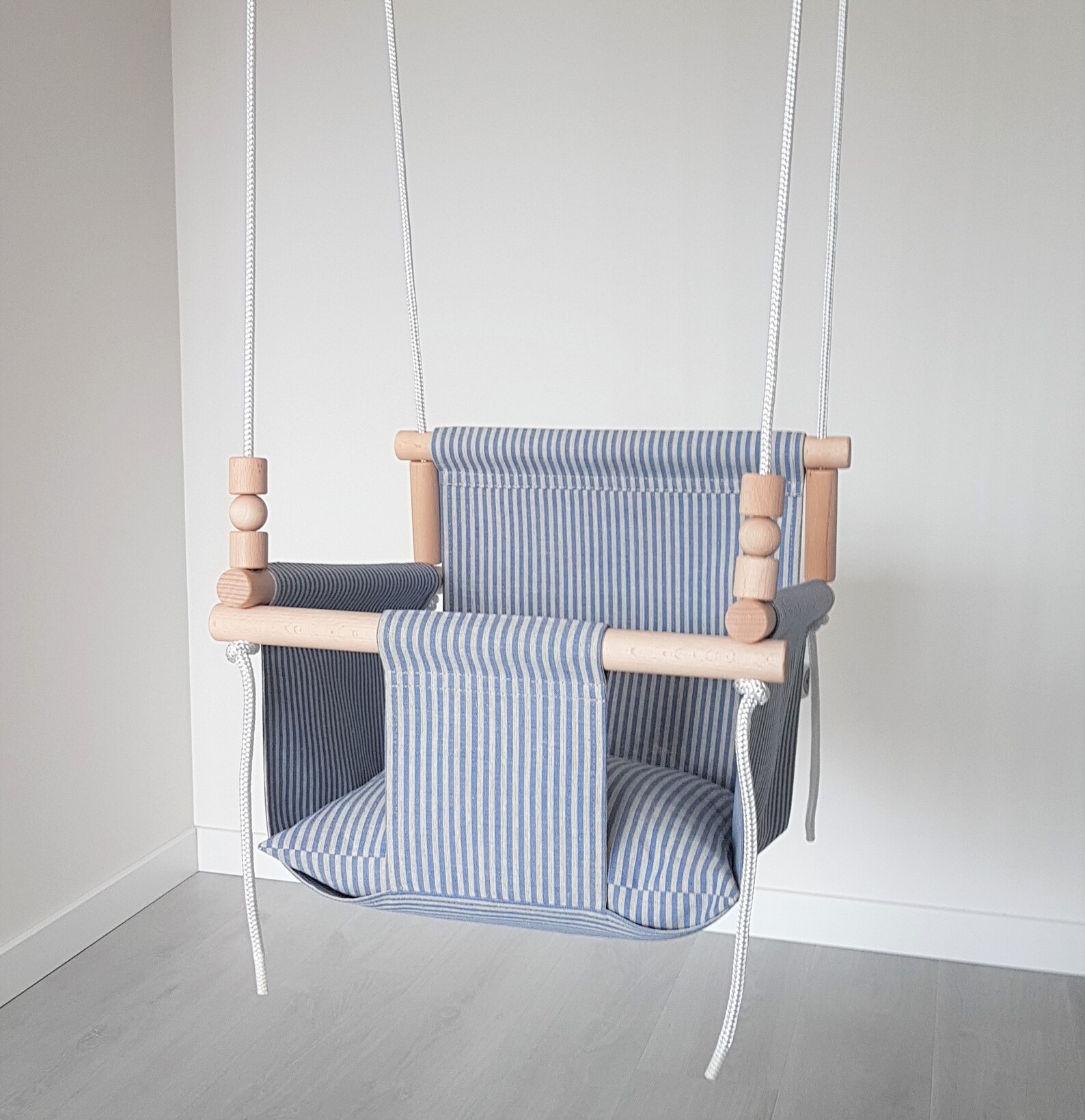 Toddler Swing Linen Baby Swing Child Swing Indoor Etsy