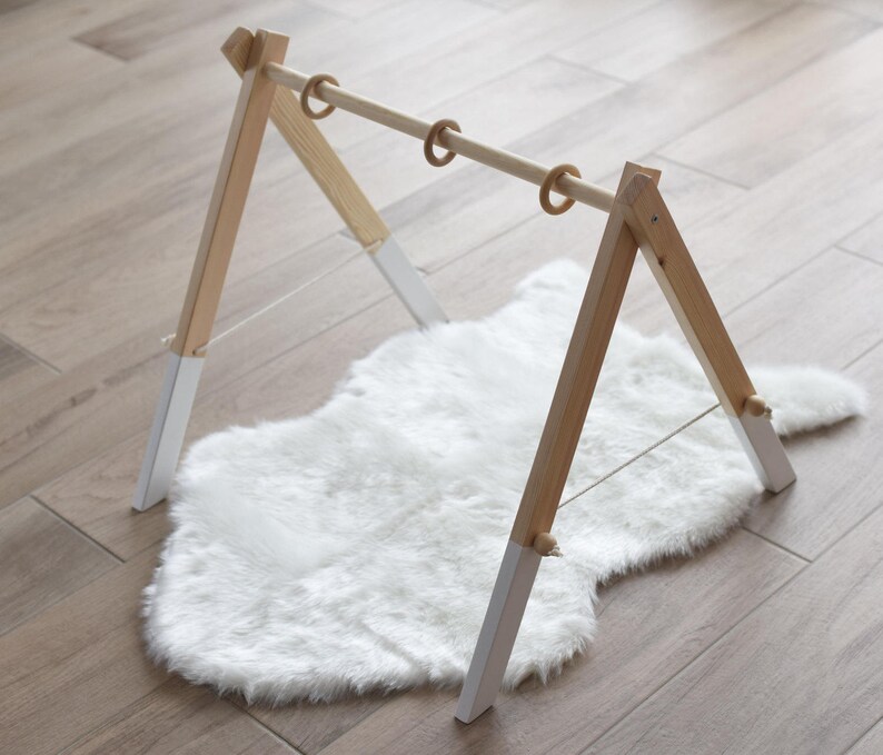 etsy wooden baby gym