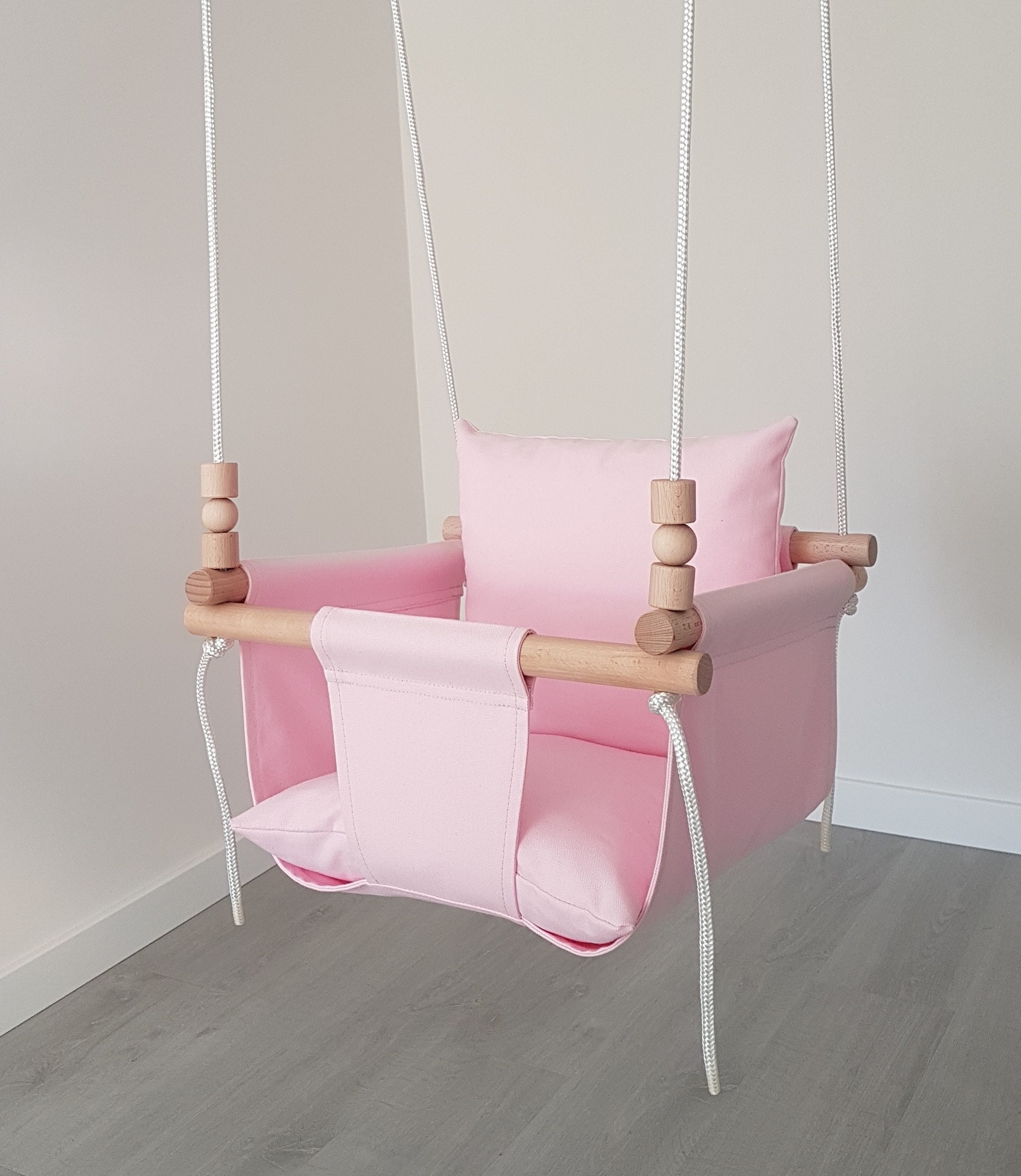 pink baby swing