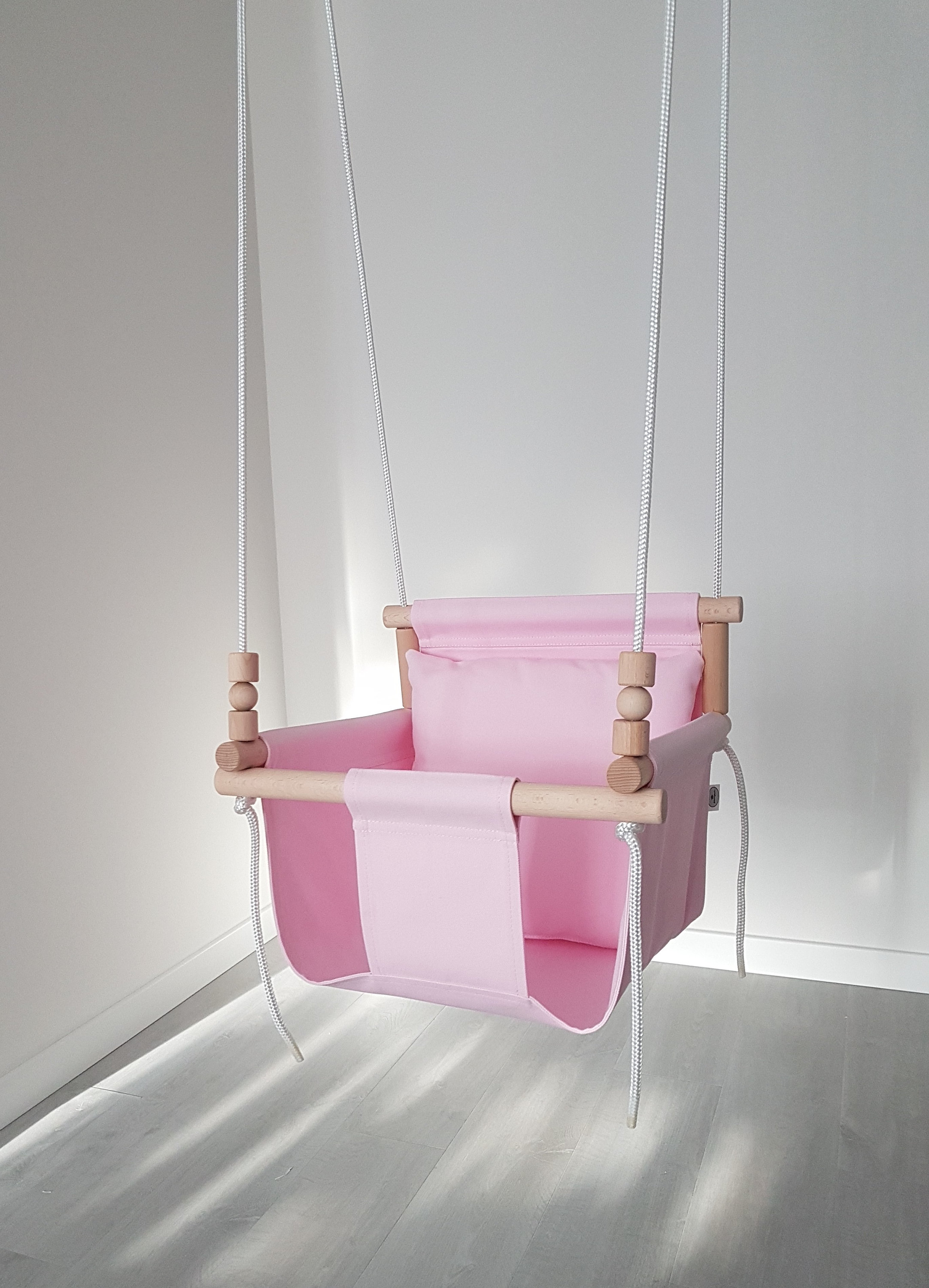 Comfortable Design Pink Baby Swing/Toddler Swing/ Natural Etsy