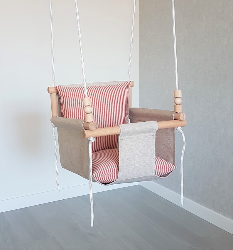 Baby Swing WEATHERPROOF Beige with linen Etsy Polska