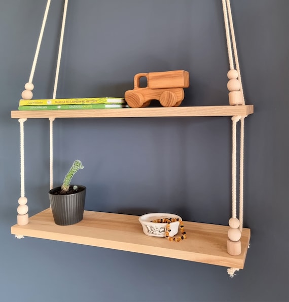 Wooden swing shelf deals
