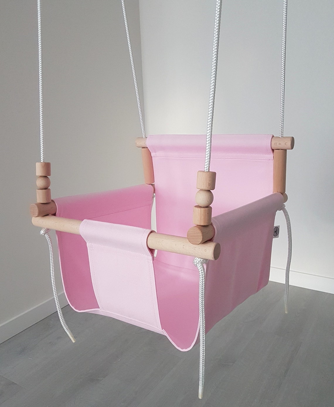 Comfortable Design Pink Baby Swing/Toddler Swing/ Natural Etsy