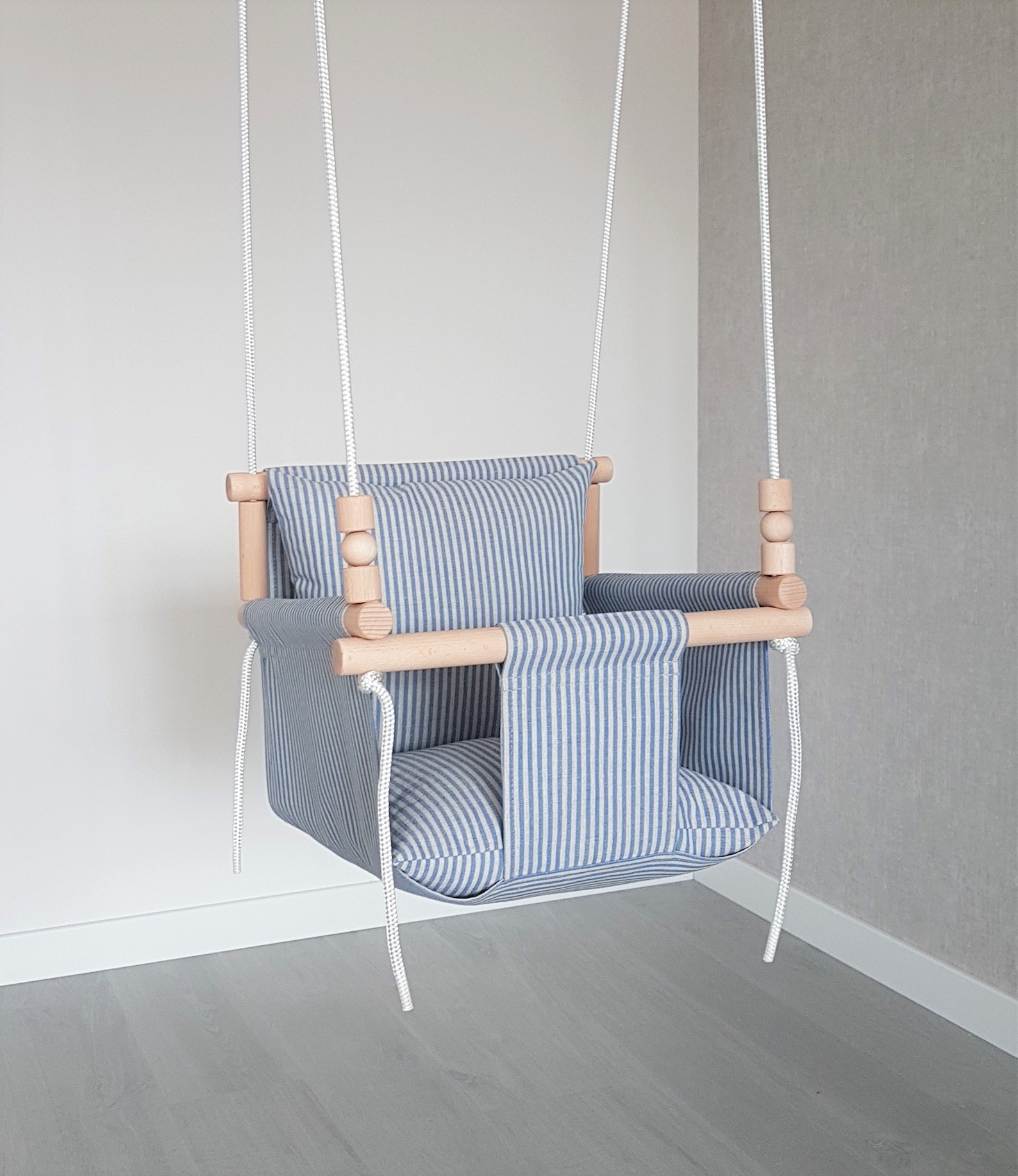 Toddler Swing Linen Baby Swing Child Swing Indoor Etsy