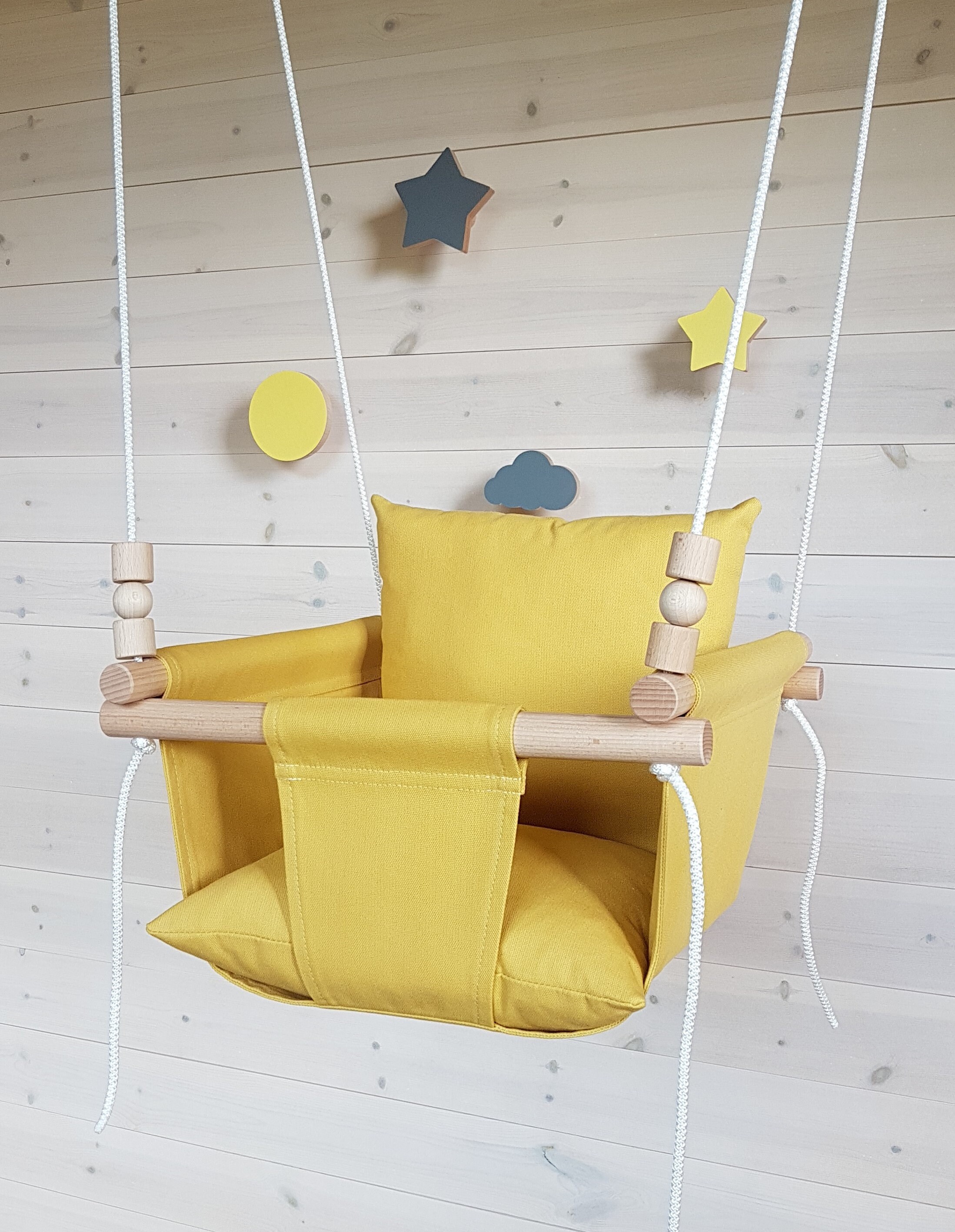 Baby Swing Mustard/toddler Swing/ Natural Swing/ Cotton Swing/ Etsy