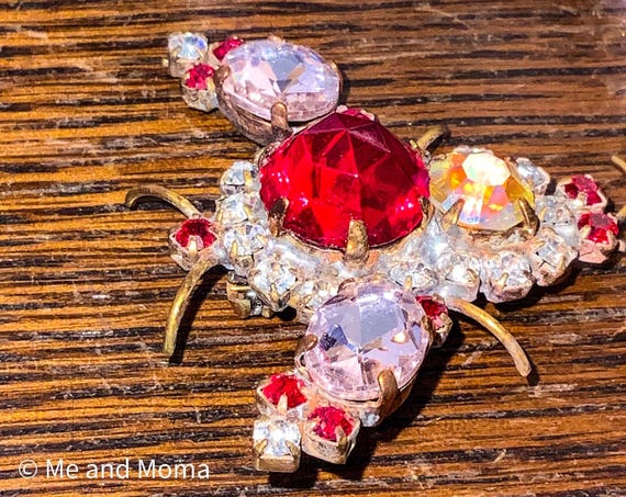 Vintage Bug Brooch, Bug Statement Brooch, Vintage… - image 8