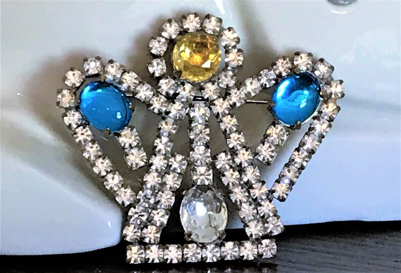 Rhinestone Angel Pin Crystal Celestial Angel Pin Retro Angel Pin Vintage Retro Angel Brooch Vintage Angel Brooch Vintage Angel