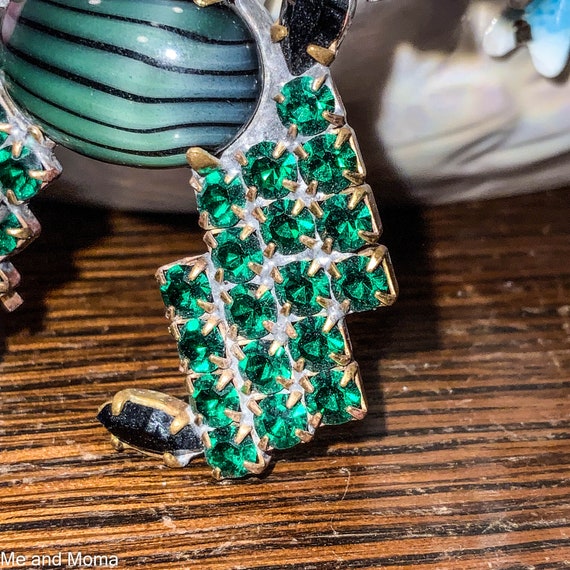 Vintage Rhinestone Poodle Pin, Figural Poodle Brooch, Vintage Poodle Brooch, Crystal Dog Statement Brooch, Poodle Estate Jewelry View 5