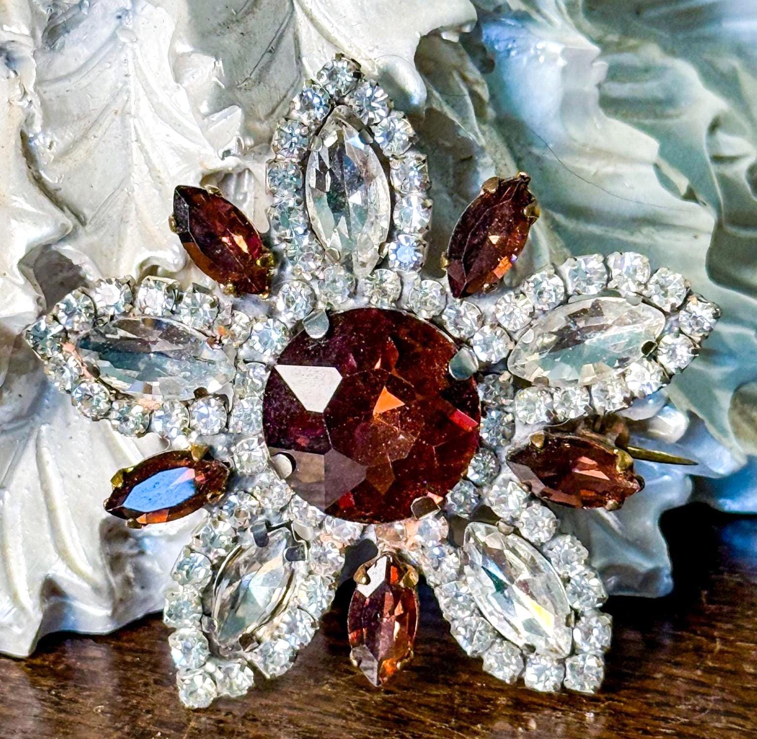 Czech Brooch - Etsy