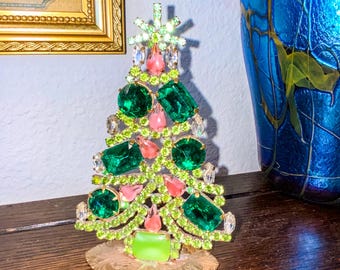 Vintage Czech Tree, Vintage Rhinestone Tree, Vintage Decoration, Vintage Ornament, Retro Home Décor, Vintage Tree of Life