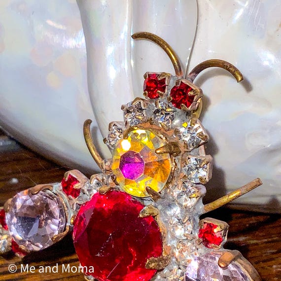 Vintage Bug Brooch, Bug Statement Brooch, Vintage… - image 3