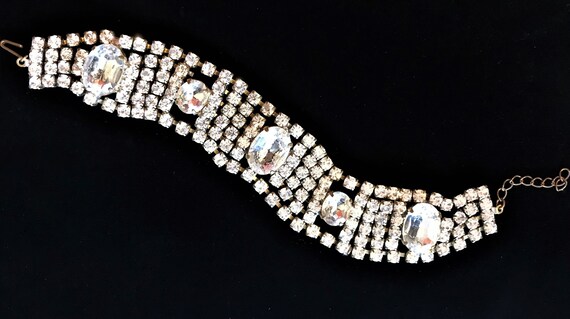 Vintage Bracelet, Vintage Crystal Bracelet, Wedding Bracelet, Bridal Bracelet, Christmas Bracelet, Holiday Bracelet