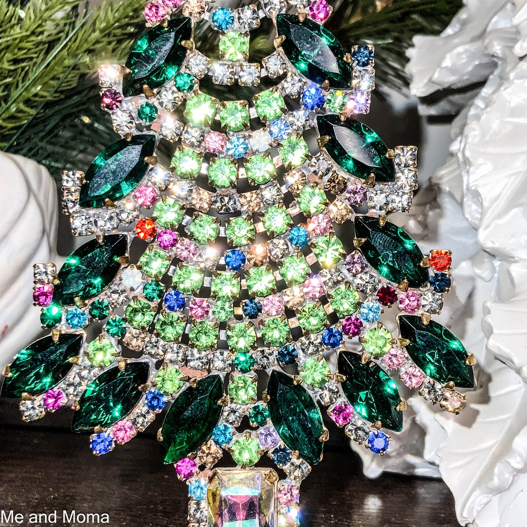 Vintage Czech Christmas Tree Vintage Rhinestone Tree Vintage Etsy