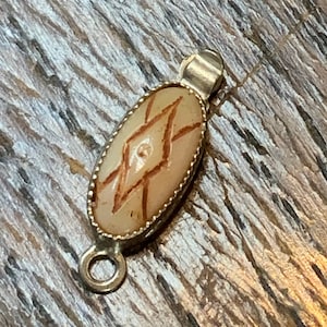 Two Vintage single strand stone box clasp marked Czechoslovakia, Vintage box clasp, Oval box clasp, Gemstone clasp, Saw tooth Setting