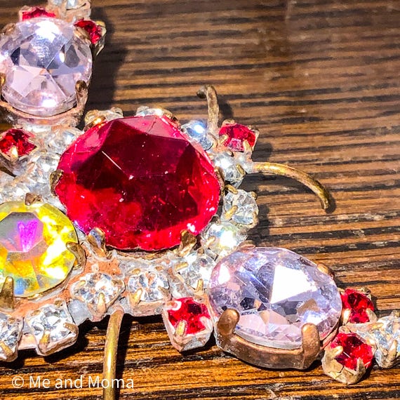 Vintage Bug Brooch, Bug Statement Brooch, Vintage… - image 5