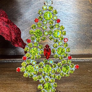 Czech Rhinestone Tree, Vintage Christmas Tree, Rhinestone Christmas Tree, Vintage Rhinestone Tree, Vintage Decoration, Vintage Ornament