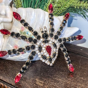 Huge Vintage Spider Brooch, Statement Spider Pin, Spider Brooch, Vintage Spider Pin, Large Vintage Spider Brooch, Vintage Statement Pin