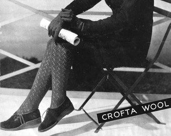 1940's Stockings & Gloves Caps PDF Knitting Pattern. Vintage Knitting pattern. INSTANT DOWNLOAD