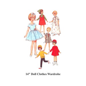 14&quot; Doll Clothes Penny Brite Matilda Doll Sewing Patterns PDF Instant Download