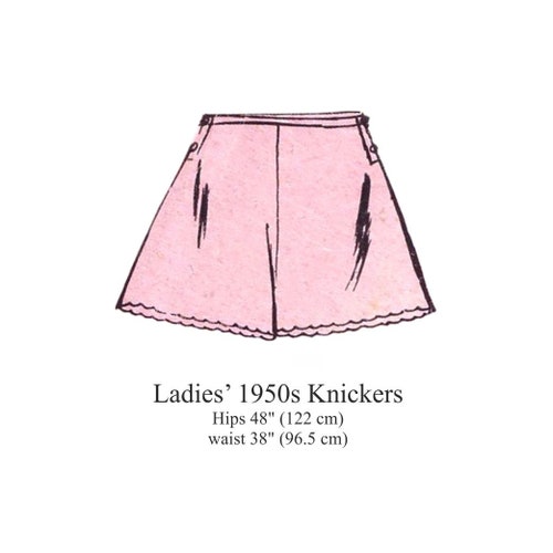 60s Ladies Knickers Sewing Pattern / Plus Size / PDF Vintage Etsy