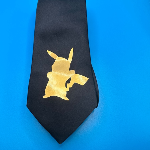 Pikachu pokemon inspired tie