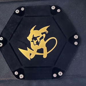 Pikachu Evolution Inspired Dice Tray DnD Portable Snapping