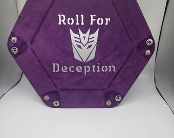 Roll For Deception Transformers Inspired Dice Tray Portable Folding Snapping