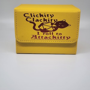 Clickity Clackity Roll to Attackitty Inspired Deck Box