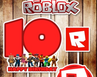 Personalized 12 Roblox Thank You Tags Roblox Birthday Party - personalized 12 roblox thank you tags roblox birthday party roblox favor decors video game hang label tag roblox treat bag