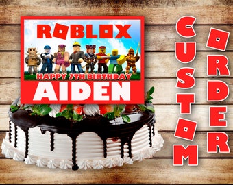 Roblox Birthday - Roblox centerpiece - Roblox digital - Roblox Birthday Par...