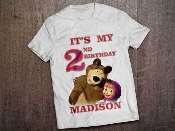 playeras personalizadas masha y el oso