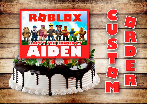 Roblox Customized Roblox Birthday Roblox Centerpiece Etsy - roblox roblox en 2019 juegos videojuegos y cumpleaños