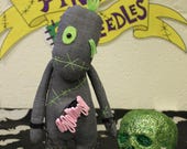 Creepy Cute Art Doll by Pins & Needles, Creepy Doll, Gothic Homeware, Gothic, Halloween Present, Scary Doll, Zombie Doll, Horror Doll