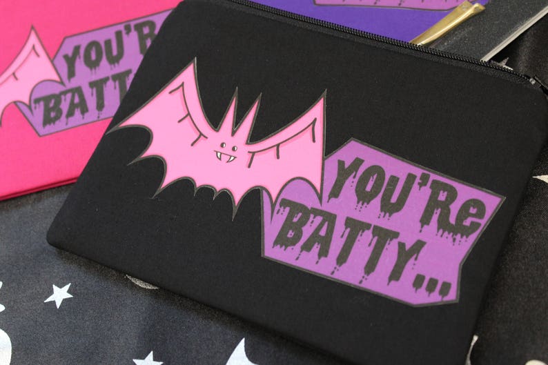 Vampire Bat Make Up Bag Gothic Purse Gothic Bag Bat Bag Etsy