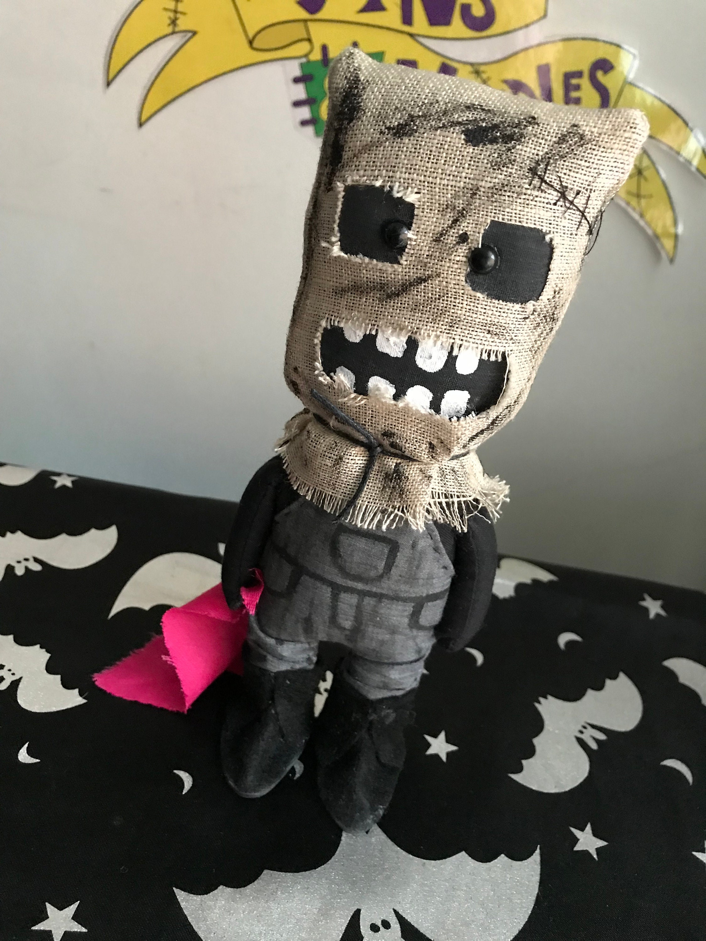 Creepy Sack Man Art Doll Creepy Cute Scarecrow Doll Creepy Etsy