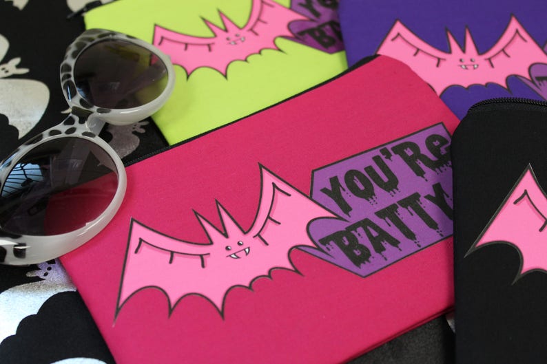 Vampire Bat Make Up Bag Gothic Purse Gothic Bag Bat Bag Etsy